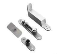 Charnière de porte en bois à 360 degrés avec mécanisme de pivot supérieur et inférieur pour un mouvement fluide de la porte et une résistance réglable (pas de perforation nécessaire)