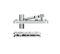 Charnière de porte en bois à axe rotatif en acier inoxydable, porte Invisible de haut en bas, charnière de porte secrète(Door Shaft - Silver)