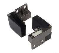 Charnière de porte en verre, 1 paire de charnières à fermeture automatique en alliage de zinc sans perçage, sans cadre, pour mécanisme de fermeture automatique en verre de 3 à 5 mm, utilisation