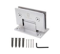 Charnière de porte en verre 8 à 12 mm, support sans cadre for douche salle bain, charnières murales, bricolage fermes et super tranchantes, antirouille pendant des années. Charnières