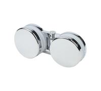 Charnière de porte en verre chromé 180 degrés pour panneau de 5 à 12 mm | Cette charnière rotative permet un mouvement fluide à 180 degrés pour une entrée facile à votre paroi de douche ou à votre