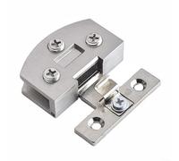 Charnière de porte en verre en alliage de zinc pour cabine de douche, armoire et unité d'affichage - Compatible avec verre trempé de 6 à 8 mm, Explosion-P (brossé)