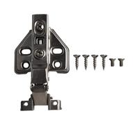 Charnière de porte en verre hydraulique, amortissement silencieux, charnière fixe pour armoires à cadre en aluminium, acier laminé à froid robuste avec cylindre d'huile, finition noire