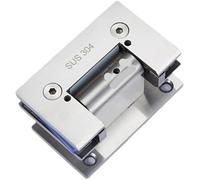 Charnière de porte en verre salle bain, douche, bureau, tampon hydraulique acier inoxydable 304, charnière, clip pour Porte