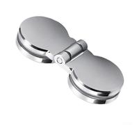 Charnière de porte en verre sans cadre | Rotation à 180° en alliage de zinc pour portes en verre sans cadre | Robuste et fluide | Convient pour Residen(B)