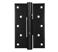 Charnière de porte invisible en acier inoxydable, ressort à fermeture automatique, tampon hydraulique, amortissement, rebond, positionnement, charnière foncée(5inch gray)