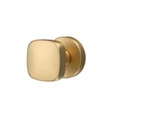 Charnière de porte invisible hydraulique à fermeture automatique, 5 pouces, 6 pouces, tampon d'amortissement, charnière à ressort, ferme-porte à fermeture automatique(Brushed copper square invisible)