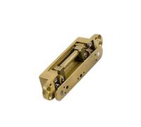 Charnière de porte Invisible latérale cachée, 2 pièces, ouverture intérieure en bois et acier inoxydable, croix dissimulée 60KG(Gold)