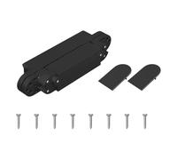 Charnière de porte invisible silencieuse à 180 degrés - Angle d'ouverture réglable - Charnière de porte pliante