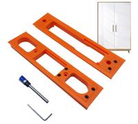 Charnière de porte - Kit de montage antidérapant - Montage rapide | Fraise à bande de porte pour bricolage, débutant, travail du bois, garage, cadre de porte extérieure, montage, réparation