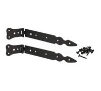Charnière de porte - KOTARBAU - 250 mm - Acier inoxydable - Couleur noire - Résistante aux intempéries