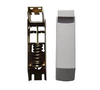 Charnière de porte mobile horizontale supérieure for congélateur, 1 pièce, charnière à ressort for rabat supérieur du congélateur avec couvercle en plastique(F)