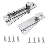 Charnière de Porte Pivotante Dissimulée, Charnière Rotative, Charnière de Pivot de Porte, Charnière de Porte Pivotante Haut et Bas, Acier Inoxydable pour Armoires, Penderies