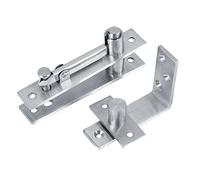 Charnière de porte pivotante en acier inoxydable, charnière de porte rotative à 360 degrés vers le haut et vers le bas, charnière de porte rotative en forme de 7 pour maison, garage