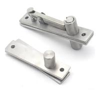Charnière de porte pivotante robuste en acier inoxydable avec rotation à 360° invisible au sol et au plafond pour étagère ou porte de passage secrète