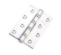 Charnière de porte plate en acier inoxydable, 4 pouces, épaisseur 3,0, for chambre à coucher, charnière de porte en bois massif, axe de porte intérieure en trois pièces([Matte black] 4*4*3.0 pieces)