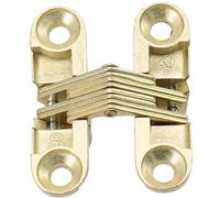 Charnière de porte pliable invisible en acier inoxydable, 13 x 45 mm/13 x 60 mm/19 x 95 mm, pour portes et comptoirs en bois, capacité de 10 à 30 kg