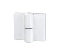 Charnière de porte pliante, 2 pièces, maison publique, WC, chambre d'homme, auberge, Restaurant, matériel salle bains, raccord en plastique, charnière à bout montant(White,Left hinge)