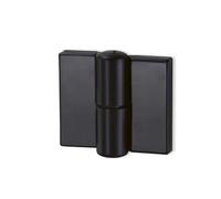 Charnière de porte pliante, 2 pièces, maison publique, WC, chambre d'homme, auberge, Restaurant, matériel salle bains, raccord en plastique, charnière à bout montant(Black,Left hinge)