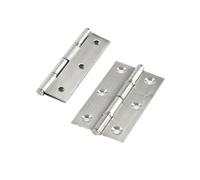 Charnière de porte pliante en acier inoxydable, 2 pouces, .5, 3, avec vis, for d'armoire, fenêtre, boîte bois, charnière plate, muette pour Portes en Bois Fenêtres Armoires(2.5inch,4pcs(2 pairs))