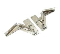 Charnière de porte rabattable vers le haut - Charnière intérieure dissimulée - Support à ressort à 90 ° - Forte limite de positionnement - Charnière de porte - 1 pièce (1 an gauche)