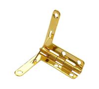 Charnière de porte réversible à fermeture automati Accessoires De Charnière Support Couvercle Boîte À Bijoux 10 Pièces(Gold)