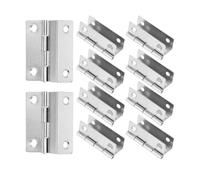 Charnière de porte réversible à fermeture automati Lot De 10 Charnières Porte À Bascule Silencieuses En Fer Argenté For Fenêtre, Armoire Cuisine
