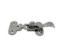 Charnière de porte réversible à fermeture automati Pince De Maintien Verrouillable En Acier Inoxydable, 2 Pièces, Fixation Loquet, Vernis Miroir