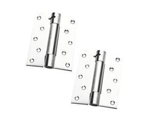 Charnière de porte réversible en acier inoxydable de qualité supérieure - Double plan de mouvement pour les zones animées - Résistante à la rouille - Charnière de porte durable