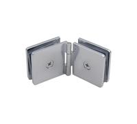 Charnière de porte salle bain carrée en laiton for panneau fixe, for verre trempé 8 à 12 mm, quincaillerie rénovation pour Porte(Color 1)