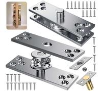 Charnière de porte, système de charnière invisible avec capture à billes, matériel pour 136 kg de portes en bois lourdes, étagères cachées et secrètes, bibliothèque Murphy (centre durable)