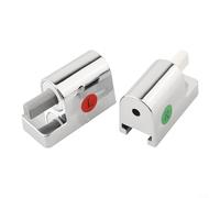Charnière de rechange en ABS et acier inoxydable pour sièges fixes standard avec installation facile pour arrêter les oscillations dans la salle de bain - Couleur blanc argenté