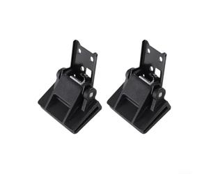 Charnière de rechange en matériau ABS robuste en noir pour pivot sur tourne-disque couvercle anti-poussière avec 2 pièces pour une installation rapide et une protection contre la poussière pour un
