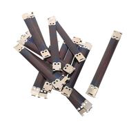 Charnière de sac à main, 20 pièces, charnières cadre en métal, clips ressort for la fabrication fermoirs portefeuille flexibles internes, fournitures couture compactes for porte-monnaie et sacs