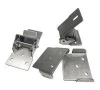 Charnière de scie coulissante pour travail du bois - Support rabattable robuste pour le rangement des scies inversées et des coupe-panneaux (côté)