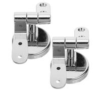 Charnière de siège toilette en alliage Zinc, 1 ensemble, forte charge, remplacement charnière couvercle adapté au bois et métal Pour Rotinettes Lunette Toilettes