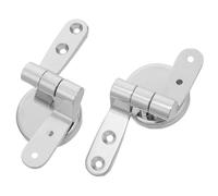 Charnière de siège toilette remplacement, 2 pièces, 1 jeu connecteurs montage en alliage Zinc for couvercle, matériel salle bains Pour Tablette Siège Wc