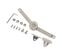 Charnière de support de couvercle à gaz réglable - Support de porte d'armoire hydraulique pour portes à battants et boîte à jouets, mécanisme de levage en alliage de zinc, fermeture douce, argent, 210