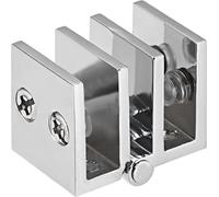 Charnière de verre 180 degrés | Support de charnière de porte de douche | 5-8mm Ferrure de porte en verre | Pince de porte en verre [sans perçage] - Connexion verre à verre pour vitrines, portes en ve