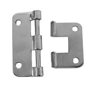 Charnière Dégondable - Blanc Métallique - 58 X 46 Mm - 10 Pcs Par Emballage