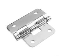 Charnière détachable en fer avec crochet plaqué chrome pour mallettes d'instruments et valises, construction robuste avec trous de fixation de 5 mm, pour une installation facile et