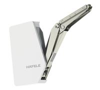 Charnière d'étai d'abattant en nickel mat Hafele à battant libre 400mm, lot de 2