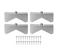 Charnière d'extension de Bec de Descente de gouttière, 4 pièces, charnière Rabattable en Acier Inoxydable pour Extension de Bec de Descente carré rectangulaire