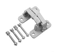 Charnière en acier inoxydable pour portes en pierre et bouche d'incendie - Grand angle de 180 degrés - Matériel de porte de support de charge lourde (70 kg)