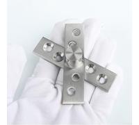 Charnière en acier inoxydable pour portes tournantes, pivot supérieur et inférieur à 180° avec trous fraisés, quincaillerie de porte robuste en métal 304 pour kit (3)