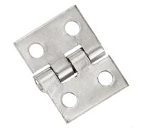 Charnière en laiton pour boîtes artisanales et charnière en cuivre plaqué or de style vintage, petite charnière d'armoire 8 x 10 mm, mini charnières pour bijoux et boîtes en bois (argenté)