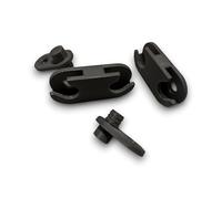 Charnière et Cheville d'arrêt pour Meuble à Chaussures Compatible avec IKEA Hemnes Bissa Grevbäck - Correspondant aux références IKEA 110364 et 116713 (4 pcs, Hinge + Hinge Stop)