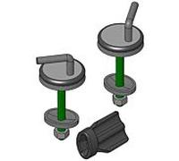 Charnière excentrique Haro 407609 fixation en acier inoxydable