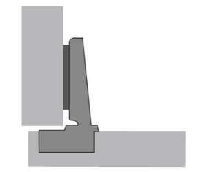 Charnière HETTICH Intermat 9943 - Base 12,5 mm - TH 42 - À visser - 48049