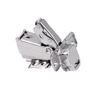 Charnière hydraulique à fermeture douce, 5 pièces, 135 165 170 175 degrés, Clip sur meuble, coin de placard, porte pliante Bi Pour les Armoires de Cuisine(165 Regular Full)